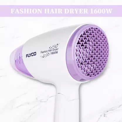 FLYCO FH6222IN Hair Dryer  (1600 W, White with purple) FLYCO FH6222IN Hair Dryer  (1600 W, White with purple)